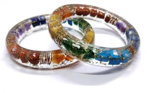 Seven Chakra Orgone Bangle