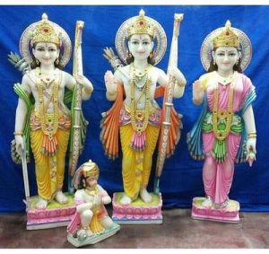 Marble 90Kg Ram Darbar Statue