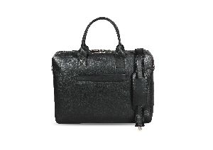 Black Leather Laptop Bag