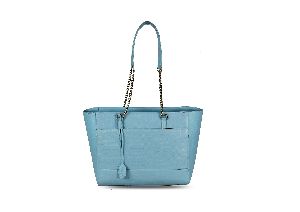 Tote Blue Leather bag