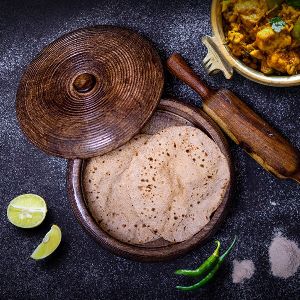 Wooden Spiral Roti Box