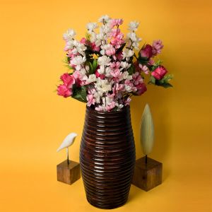 Wooden Spiral Vase