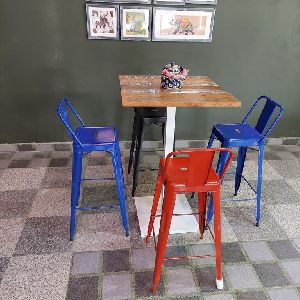 Wooden Bar Table and Chair Set