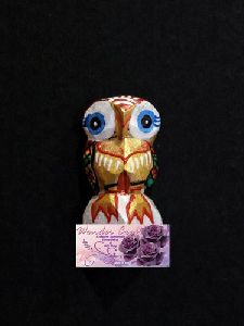 Golden Owl Magnet