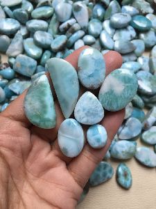 Larimar cabochon gemstone