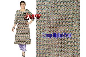 Crepe Digital Printed Fabric