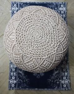 Macrame Pouf