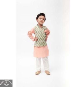 Baby Boy Kurta Pajama Jacket Set