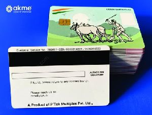 Contact Magnetic Stripe Chip Card
