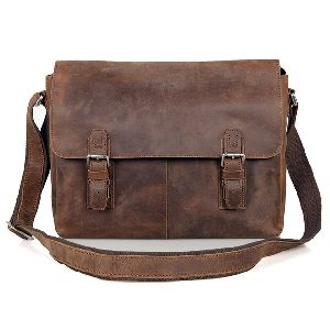 Leather Messenger Bag