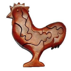 V0024-01- Subrahmanyas Victory Cock Wood Idol
