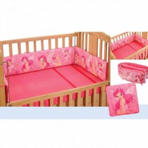 PINK FAIRY COT BUMPER