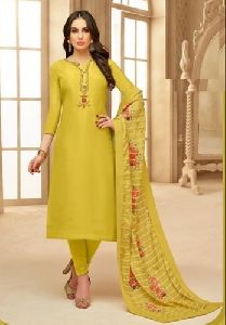 Designer Uppada Silk Churidar Suits