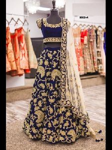 Silk Velvet Lehenga Choli