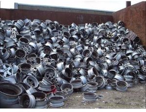 Aluminium wheel scrap