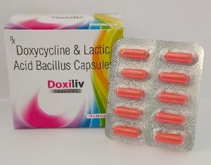 Doxicycline 100mg +Lactic acid Bascillus 5 billion spores