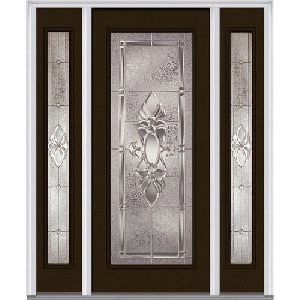 Wooden glass door