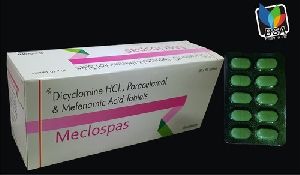 Dicyclomine HCL Paracetamol And Mefenamic Acid Tablet