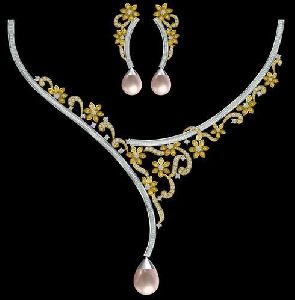 Pearl Diamond Necklace Sets