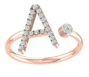 Alphabet Diamond Ring