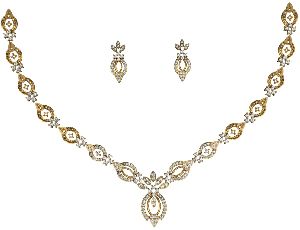 String Diamond Necklace Set
