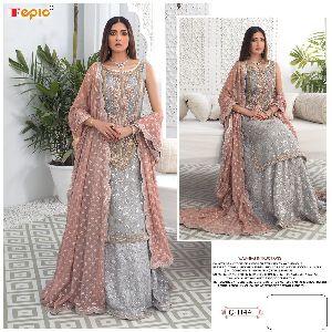 ROSEMEEN BY FEPIC NET HEAVY EMROIDERED SUIT