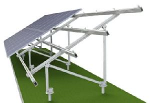 Grounded Solar Panel Mounting Structure