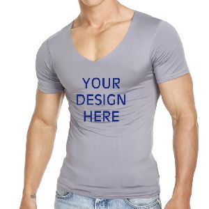 Cotton Custom Logo Men T Shirt