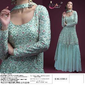 Rinaz Fashion Party Wear Georgette Dress Material