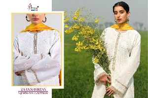 Shree Fabs Zara Shehzan Lawn Collection Party Wear Pakistani Style Dress Material