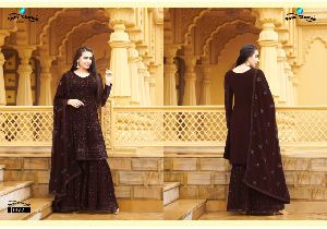 Your Choice Rohini Party Wear Georgette Dress Material