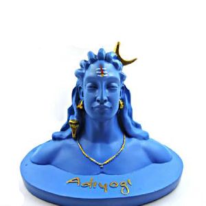 Handikart Blue Shaded Adiyogi Shiva Showpiece for Table