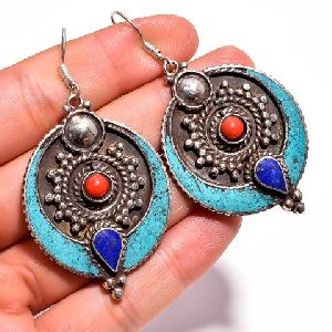 Antique Tibetan  Earrings
