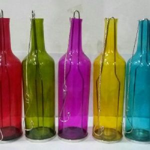 colored glass bottle