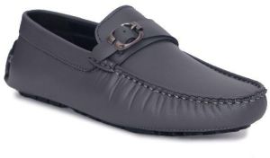 Mens Grey Premium Driving Loafers