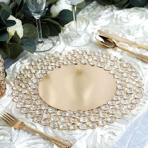 Crystal glass Tray