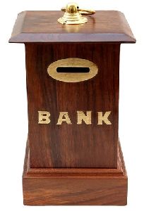 Wooden Money Bank