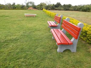 Cement Garden Bench