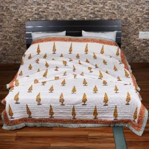 HAND BLOCK PRINTED COTTON BEDSHEET