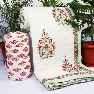 Hand Block Printed Cotton Quilts