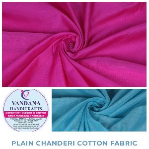 PLAIN CHANDHRI COTTON FABRIC