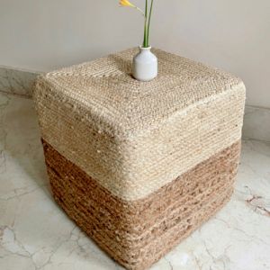 Jute Table Poufs