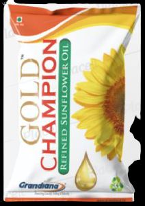 Gold Champion- 1Ltr. Sunflower Oil Pouch