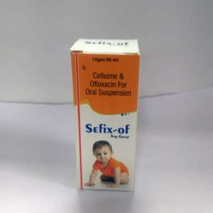 Cefixime and Ofloxacin Oral Suspension