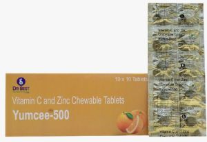 Vitamin C and Zinc chewable tablets.