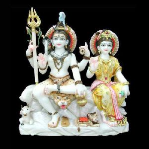 Marble Shiv Parvati Ji Statue