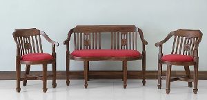 4 Seater antique sofa in teak wood