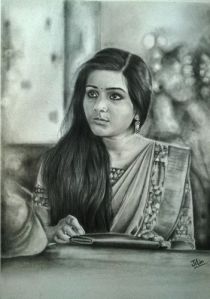 Charcoal Pencil Sketch Art