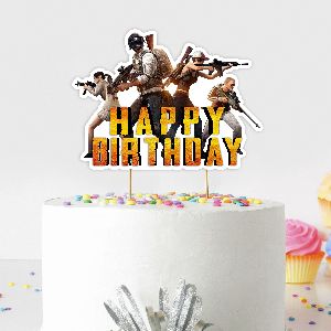 Pubg Happy Birthday Cake Topper