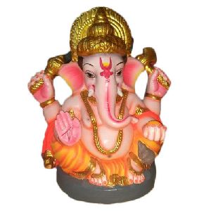 18 Inch Clay Ganesha Statue